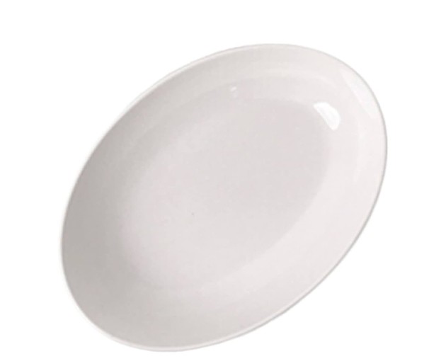 PARS OPAL oval white plate dinner 34cm